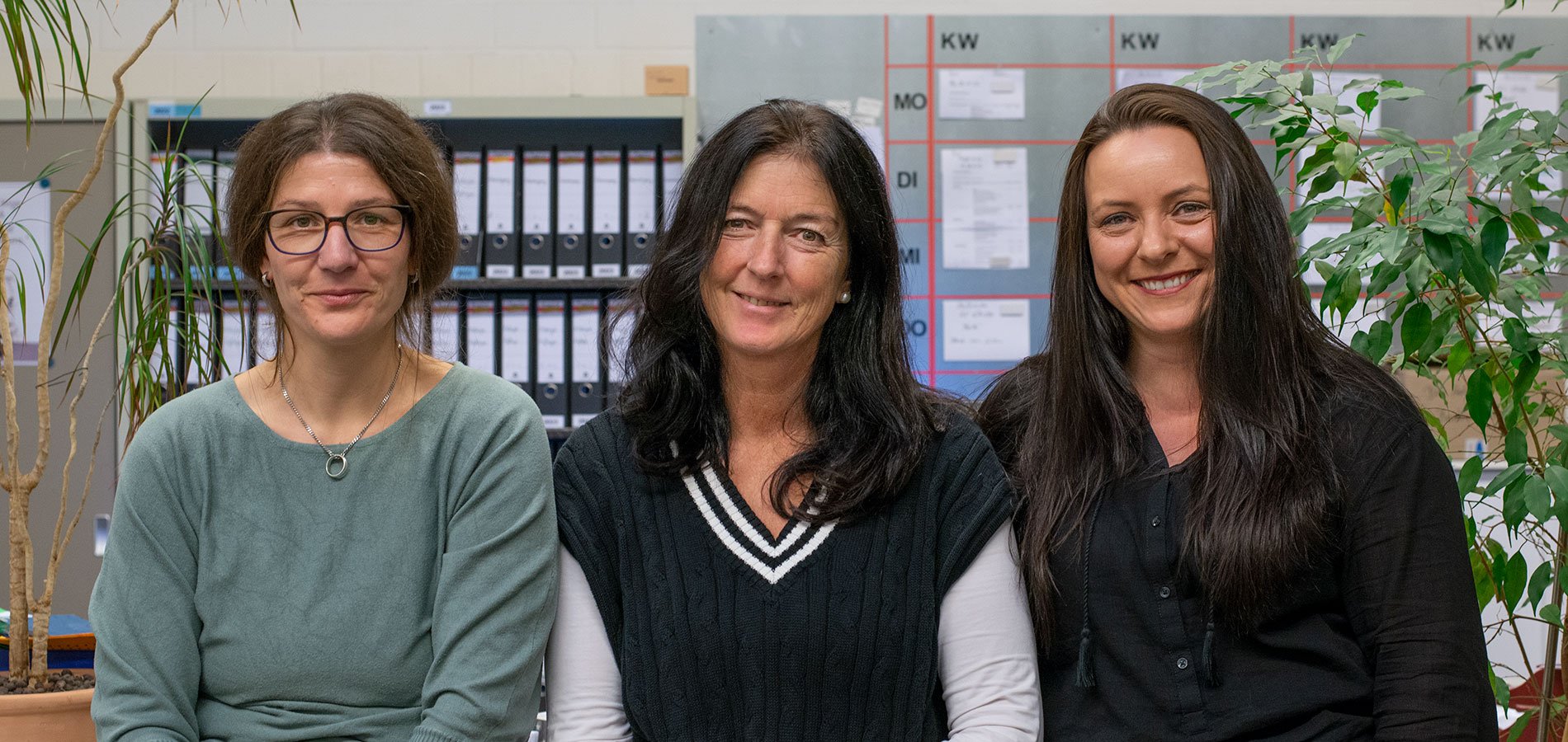 Das Büroteam - von links: Nadine Herfort, Kerstin Lüders, Jessica Fuchs